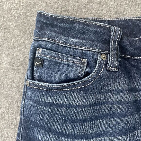 KANCAN Womens Jeans 11/29 Mid-Rise Dark Wash Bootcut Stretch Style # KC8683D EUC - Picture 3 of 14